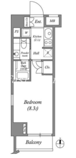アビタシオン神楽坂の間取り