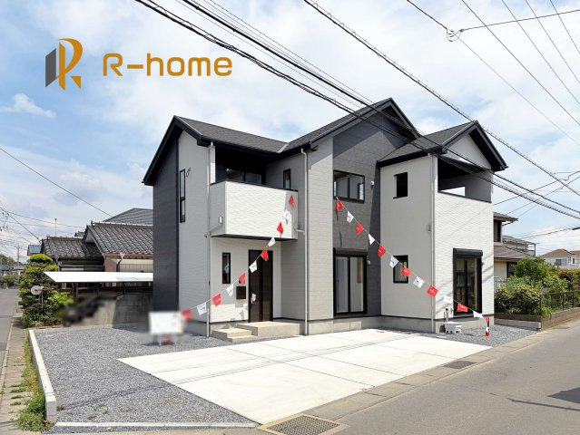 土浦市木田余西台3期　新築戸建て　1号棟の外観|ご予約を頂ければ、『平日』はもちろん『早朝』や『夜間』もご見学可能です♪お気軽にお申し付けください♪