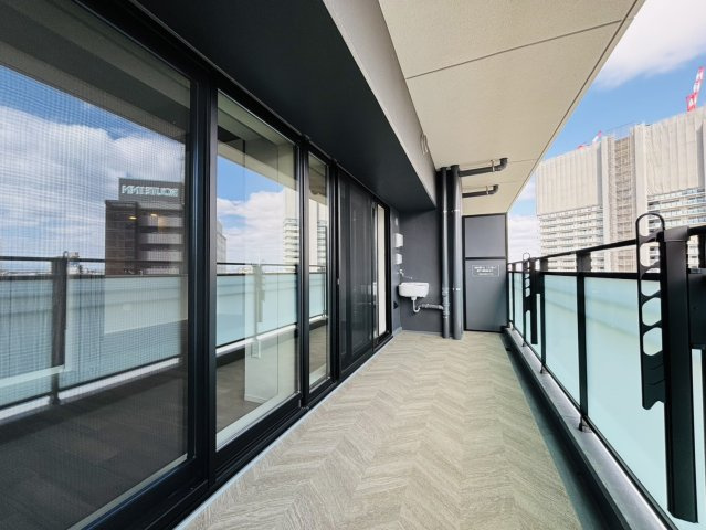 ヴェリテ東岸和田駅前のバルコニー