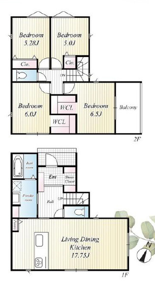 【間取り】 | 加古川市第１平岡町高畑（全３）　3号棟 | 4LDK＋2WIC＋SICです。