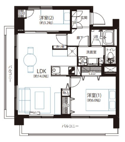 ローヤルハイツのざわの間取り