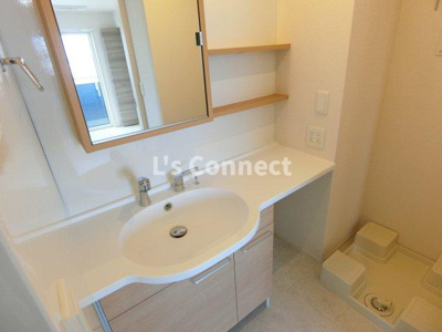 【洗面所】 | Ｄ’ｒｏｏｍ八乙女中央Ｄ棟 | 独立洗面台もゆとりのスペースです。