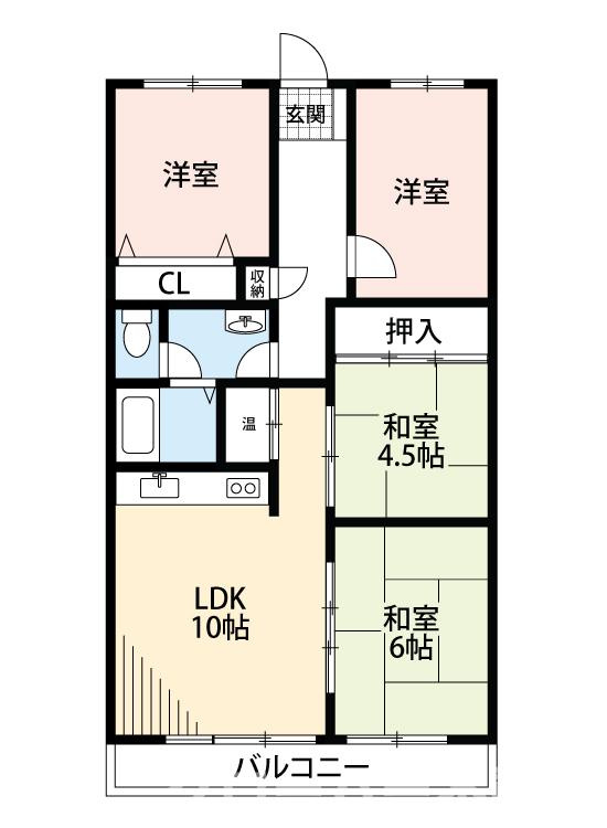 第2五福マンションの間取り