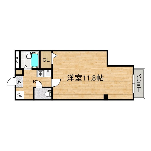プリモベント長岡天神の間取り