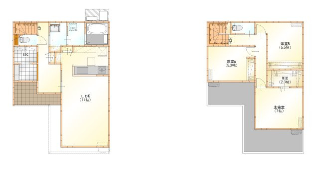 【限定1棟】富里市七栄の間取り