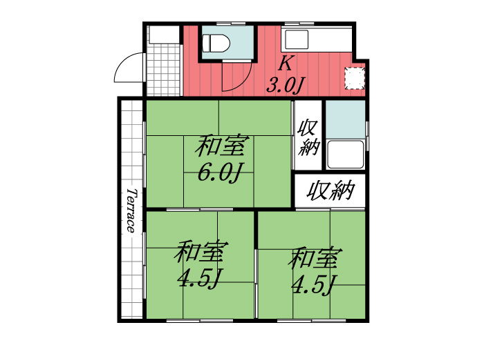 【間取り】 | 岡本貸家