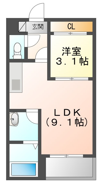 ＲＥＧＡＬＥＳＴ青江の間取り