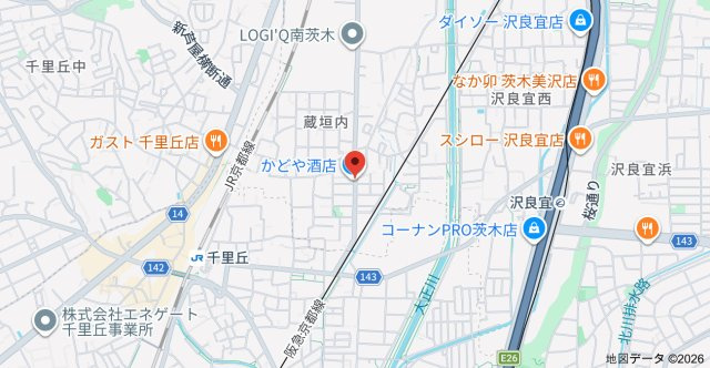 リアコート千里丘INORTHの地図