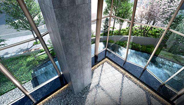 【1F：ゴルフレンジ】多くのプロゴルファーから信頼されるトラックマンレンジを採用。ご家族やご友人と寛ぎながら、本格的な練習やシミュレーションが楽しめます。