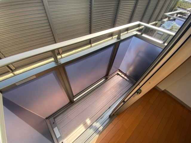 カサフローラのバルコニー|洗濯物もしっかり干せます♪
※写真は別室です