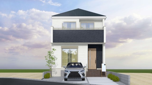 所沢市山口売地の外観パース|【3号棟】建物面積：95.63㎡(28.92坪)