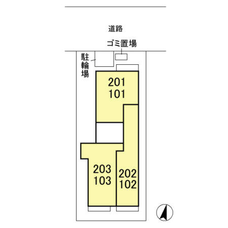 アークフォレストの区画図