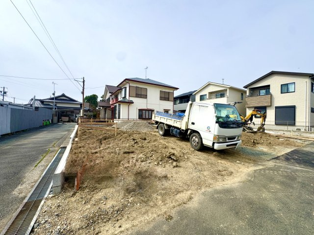 中央区和田町第1　全2棟　1号棟の前面道路含む現地写真|着工しました！完成が楽しみですね。