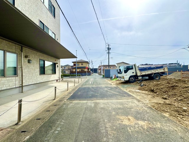 中央区和田町第1　全2棟　1号棟の前面道路含む現地写真|北から南へ撮影