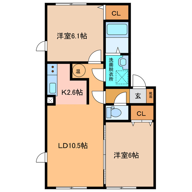 グランドールG館の間取り