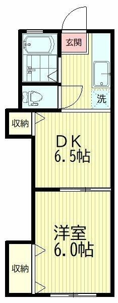 白百合荘の間取り|間取りです。