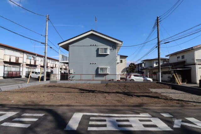 ブルーミングガーデン宇都宮市泉が丘７丁目　新築一戸建ての前面道路含む現地写真|外観造成後