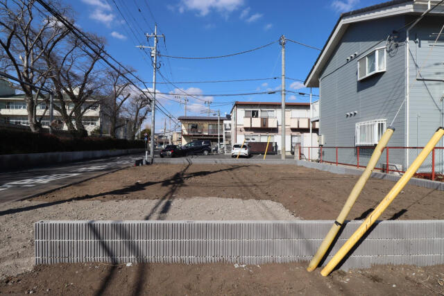 ブルーミングガーデン宇都宮市泉が丘７丁目　新築一戸建ての前面道路含む現地写真|外観造成後