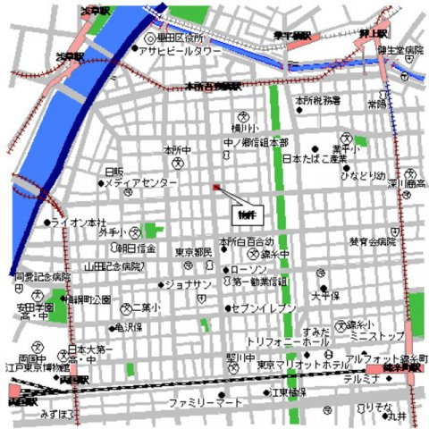 パークキューブ本所吾妻橋の地図