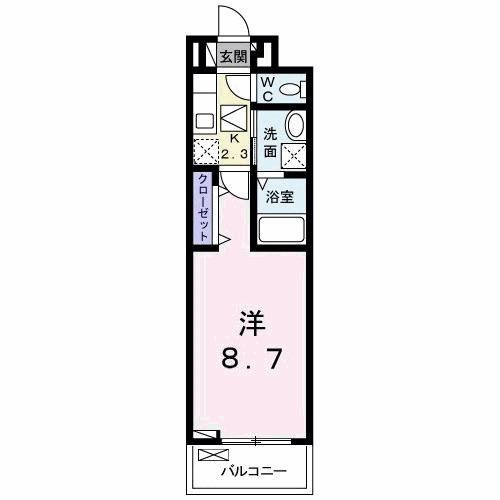 Ｙ’ｓアビタシオン青柳の間取り