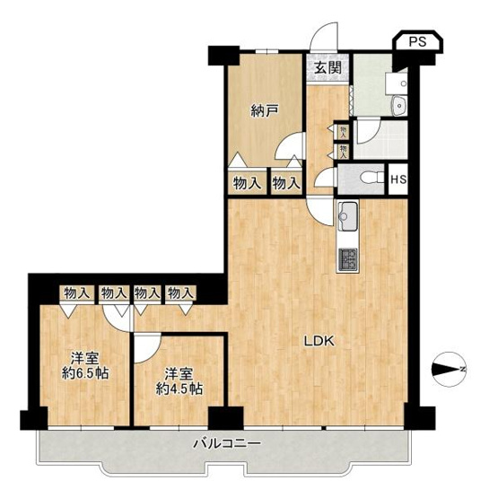 【間取り】 | 小阪パークハイツ1号棟　中古マンション