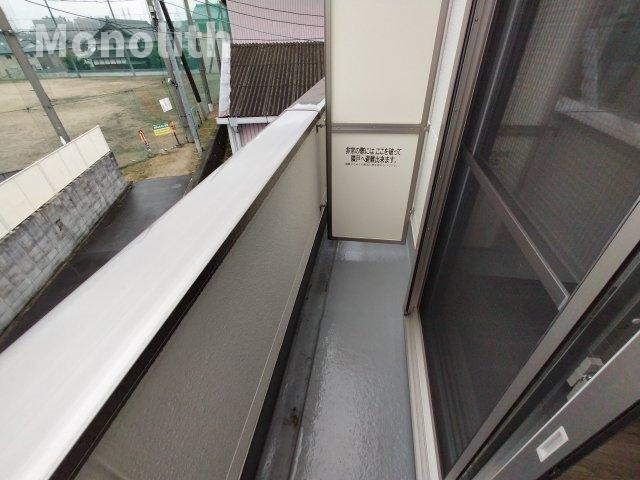 万町ハイツのバルコニー