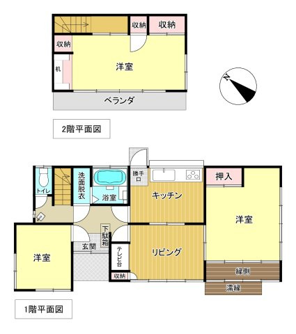 八幡町戸建ての間取り