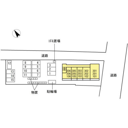 美麗・十日町の区画図