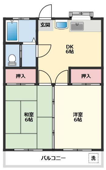 【間取り】 | ツカサハイツ | 間取り