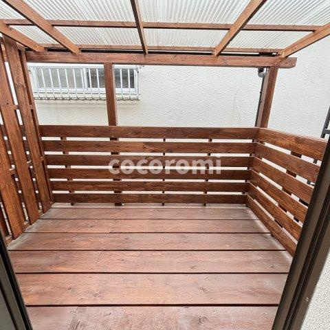 八雲北町テラスのバルコニー