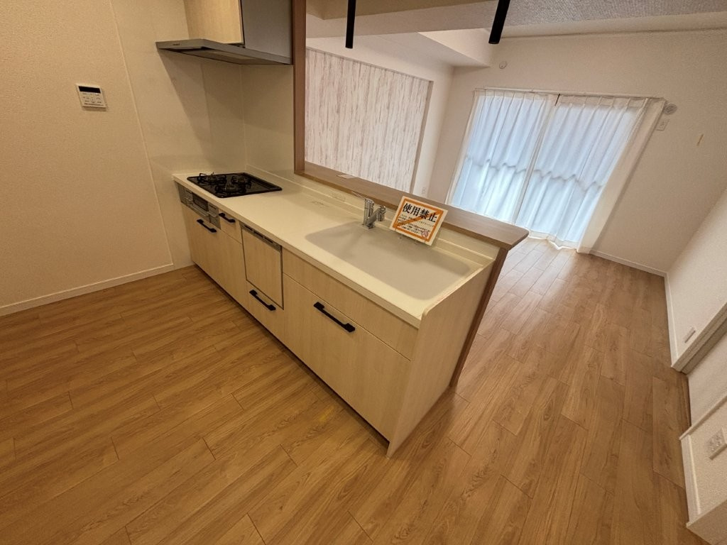 レインボー豊明のキッチン|コンパクトなキッチンで掃除もラクラク