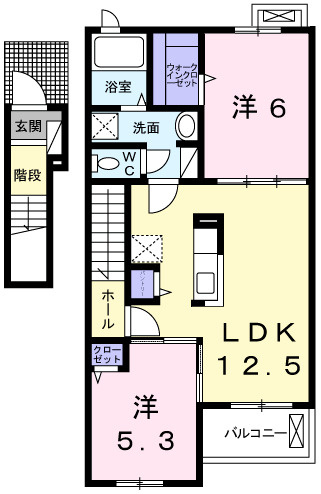 エスペランサ香寺Ⅱの間取り