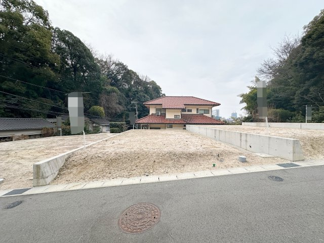 【建築条件無し】東区山根町　土地の外観|2号地外観☆土地 112.43㎡(34.01坪)、間口約7.67m