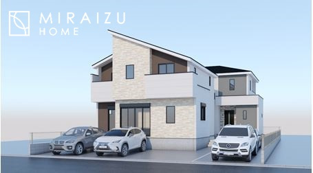 【完成予想図】 | プライバシー性と開放感を高める住環境。陽当たりの良い開かれたロケーションを活かし、心地よい暮らしをプランニング

