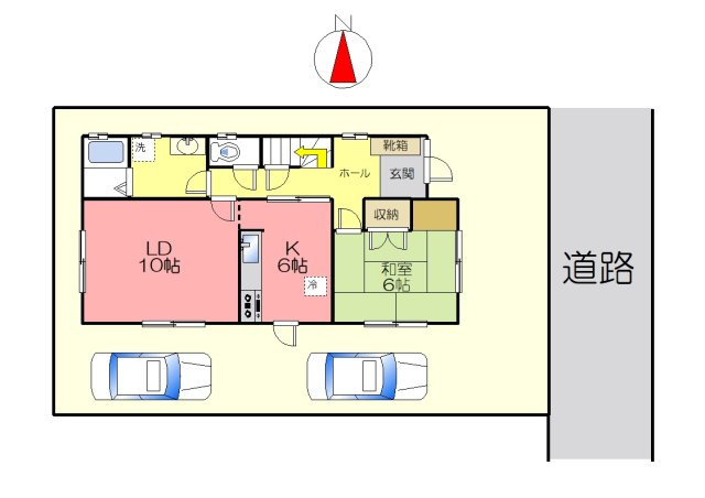 丹波市柏原町挙田の中古一戸建の区画図