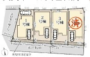 江戸川区江戸川5丁目　新築戸建て　全4棟の区画図