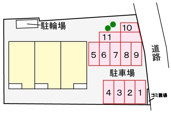 パルムドールの駐車場