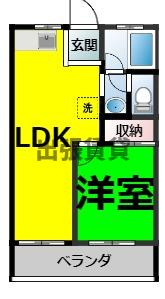 仲介手数料0！！第2名東コーポ