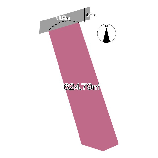 売土地　富士市今泉４丁目の土地図|土地図です。