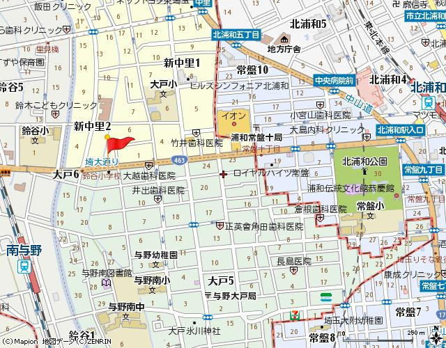 パールハイツ宮田の地図