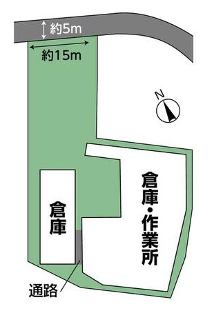 富士市原田売工場の区画図