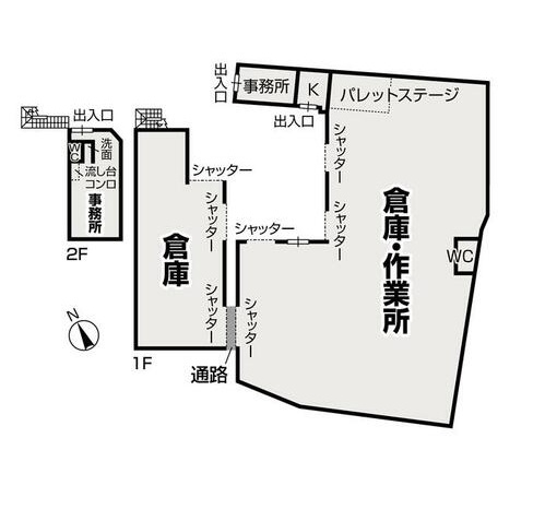 富士市原田売工場の間取り