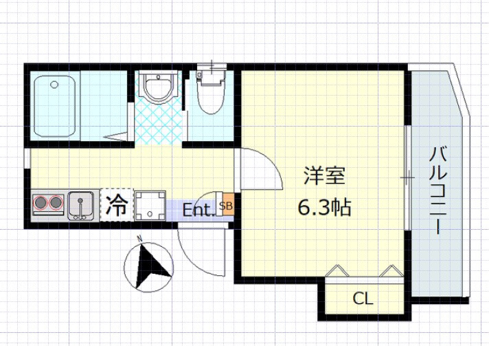 G.Flap東四つ木の間取り