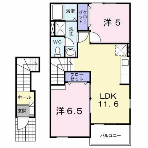 【間取り】 | グレイスコート　Ⅱ