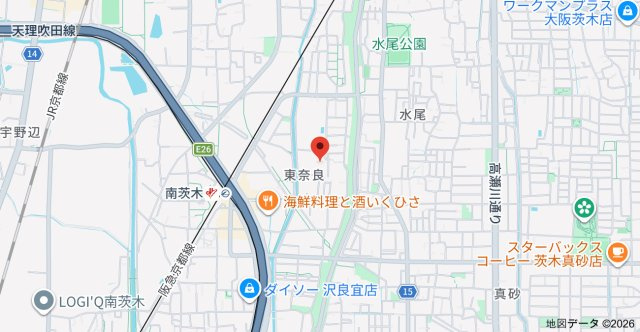 コルニーチェ南茨木の地図