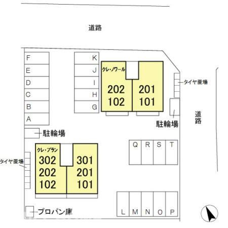 クレ・ブランの区画図|他社様掲載物件もまとめてご紹介、ご案内可能です(^^)/
