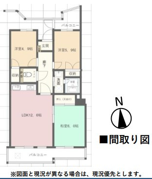 高倉ハイツの間取り