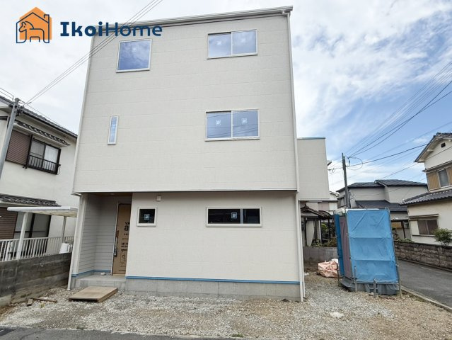 明石市二見町福里　新築戸建の外観|外観予想パースです！JR土山駅まで徒歩19分！山電東二見駅までも徒歩19分で便利です！角地で開放的！