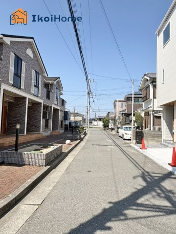 明石市二見町福里　新築戸建の前面道路含む現地写真|【ホームページに現地動画掲載中】●年中無休：当日予約可●角地で南西側、北西側ともに約4ｍです！