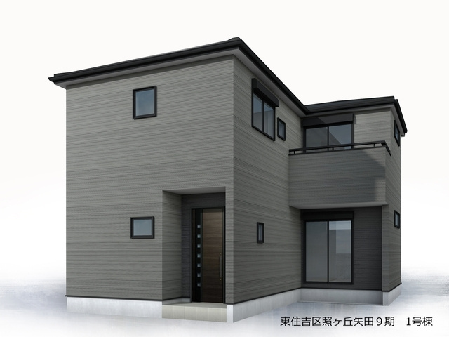 リーブルガーデン東住吉区照ケ丘矢田9期の外観パース